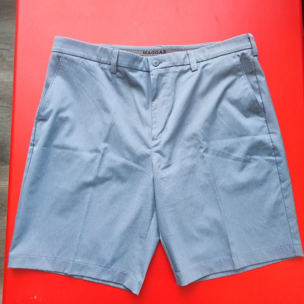 Haggar cool 18 casual short grey men's size 38